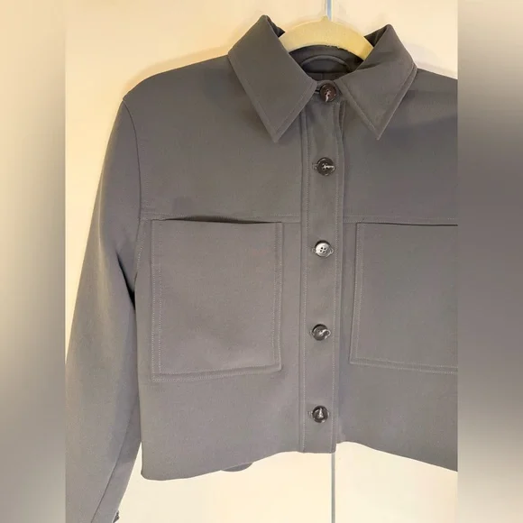 Aritzia Wilfred Little Cropped Jacket Gray | Size S | Minimalist - Picture 4 of 11